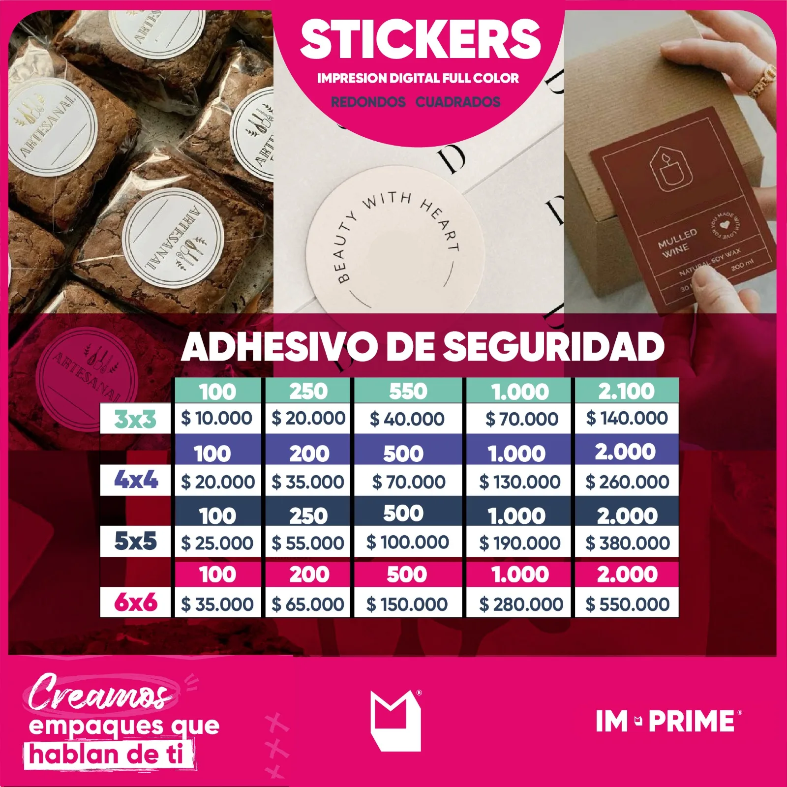 Stickers Adhesivo de Seguridad