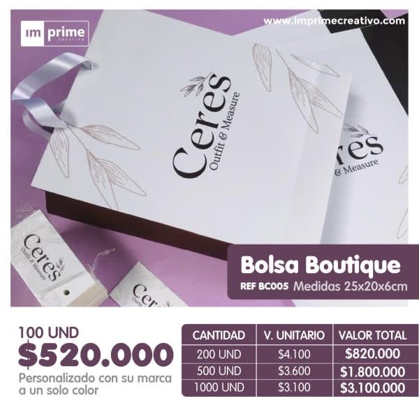 Bolsa Boutique 25x20x6cm